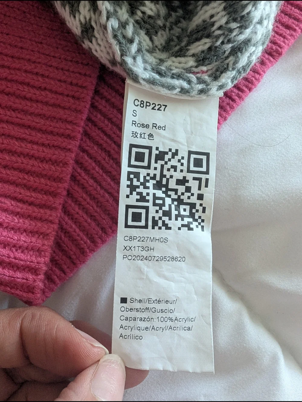 Saodimallsu Oversized 90s Checker Knit Sweater Pink Green Cream
